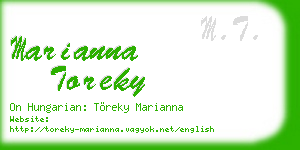 marianna toreky business card