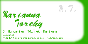 marianna toreky business card